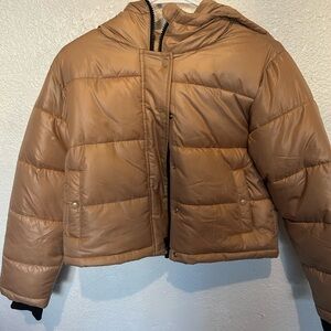 Tan Puffer Jacket